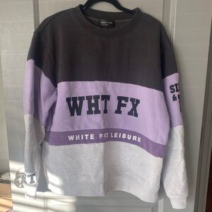 White Fox Colorblock Sweatshirt